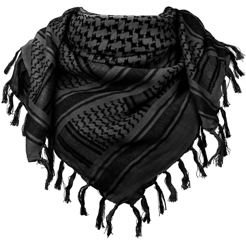 4360 Military Shemagh Tactical Desert 100% Cotton Keffiyeh Scarf Wrap, one